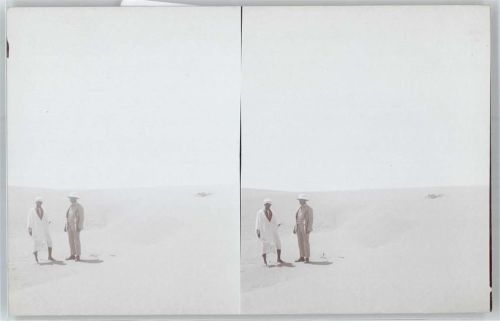 Constantine Stereofoto, In den Dünen, Sahara