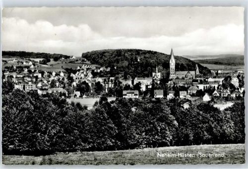 Hüsten Kirche, Ortsansicht, Sauerland