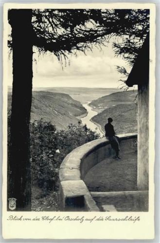 Orscholz WK II, Blick von der Cloef auf die Saarschleife