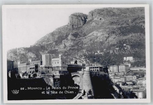 Monaco Le Palais du Prince et la Tete de Chien AKU1
