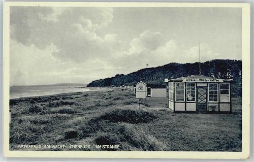 24321 W2322 Lütjenburg , Holst - Strandansicht, Kiosk