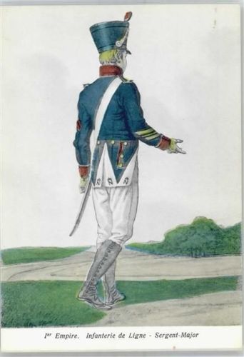 Major Militär Belgien Künstlerkarte