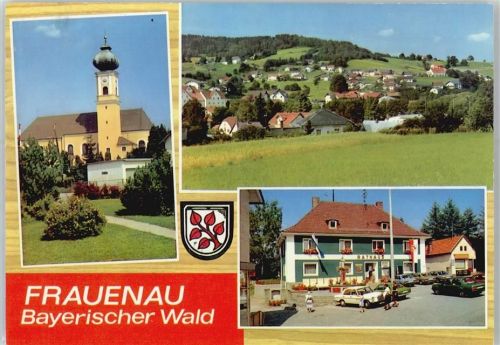 Frauenau Rathaus, Kirche, Wappen