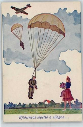 Fallschirm Künstlerkarte
