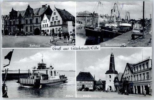 25348 W2208 Glückstadt - Rathaus , Fähre