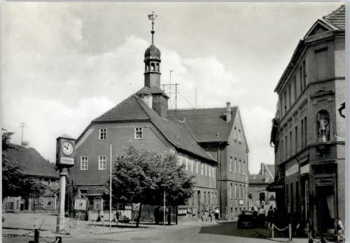 06682 O4855 Teuchern - Markt , Uhr