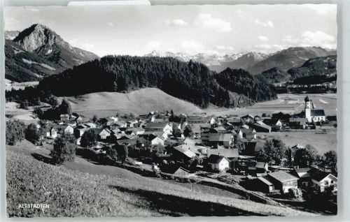Altstädten Blick zum Allgäuer Hochgebirge