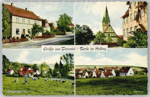 37691 W3474 Derental - Kirche, Försterei, Siedlung, Bäckerei Kurt Ebert