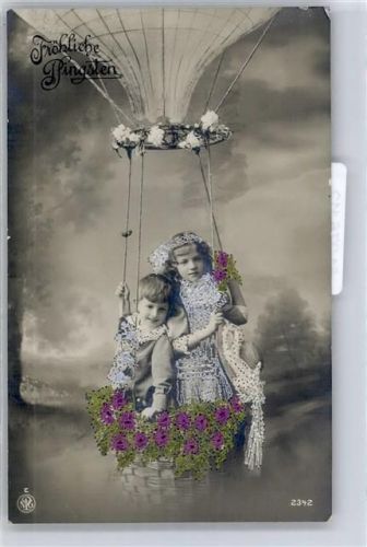 NPG Nr. 2342 Ballon Kind Blumen Pfingsten
