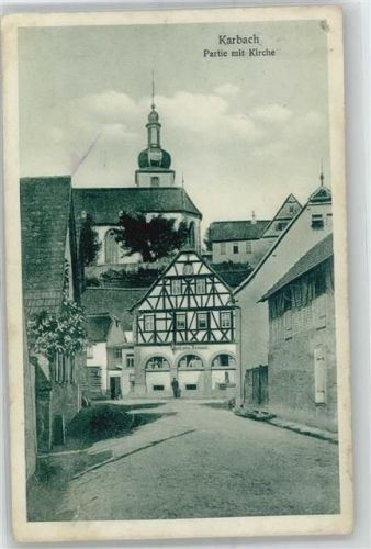 97828 W8772 Karbach , Unterfr - Kirche , Marke entfernt