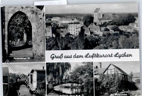 Lychen Fürstenberger Tor, Brücke, Park, Kirche AKU1
