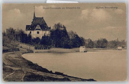 Rheinsberg Strand-Promenade am Grienerick-See