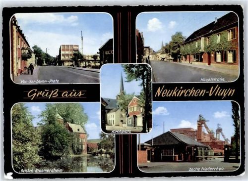 Neukirchen-Vluyn Schloß Bloemersheim Hauptstrasse Zeche Kirchplatz
