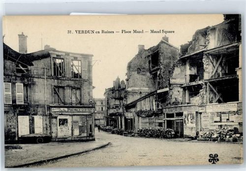 Verdun Foto-Karte Mazel Platz