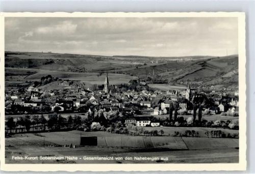 Sobernheim Blick von den Nahebergen