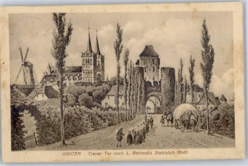 Xanten Clever Tor sign. Rohbocks, L. Windmühle
