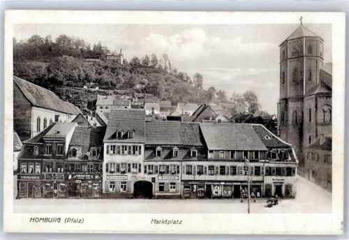 Homburg Marktplatz, Restaurant Bismarck, Drogerie