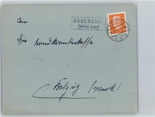 Belzig Landpoststempel Neuendorf