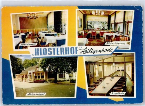 Heiligenrode Gasthaus Klosterhof Kegelbahn