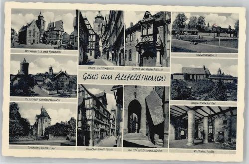 Alsfeld Rathaus Schwimmbad Dreifaltigkeitskirche Obere Fuldergasse