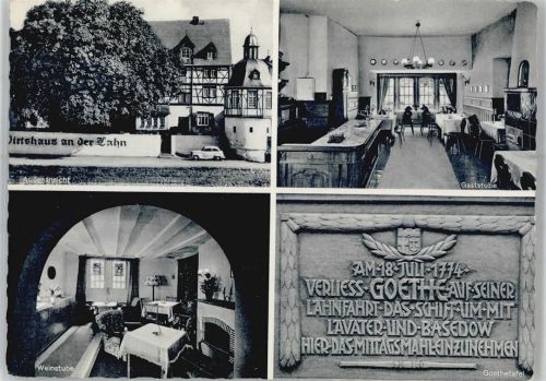 Dausenau Gasthaus Altes historisches Wirtshaus an der Lahn