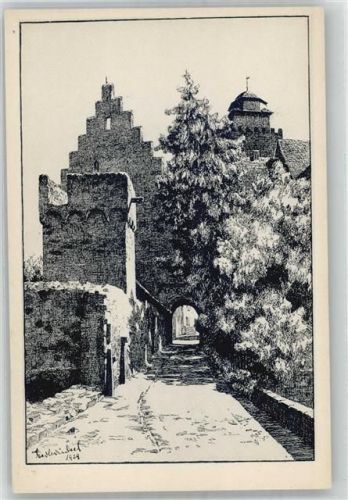 Neustadt Burg Breuberg sign. Karl Winkel