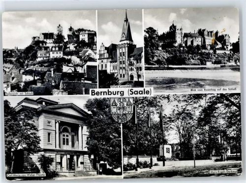 Bernburg Marx-Engels-Denkmal Carl-Maria-von-Weber-Theater