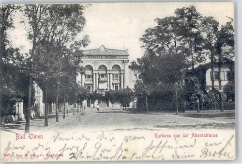 Bad Salzelmen 1904 Kurhaus von der Ahornstrasse
