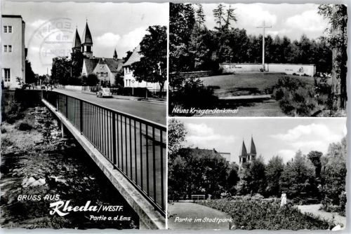 33428 W4834 Rheda - Neues Kriegerdenkmal Stadtpark Ems VW Käfer