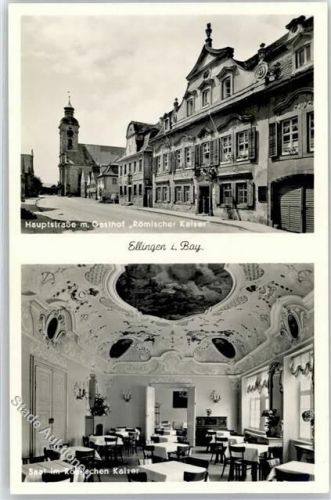 91792 W8836 Ellingen , Bay - Hauptstrasse Gasthaus Römischer Kaiser