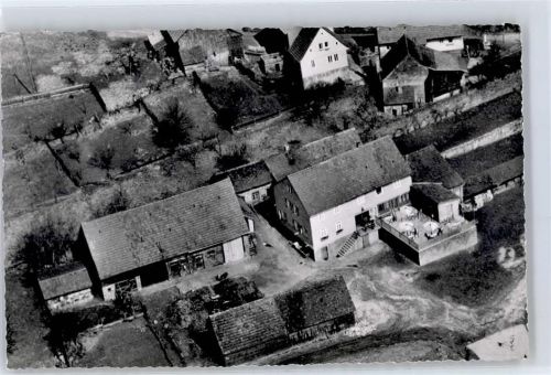 Güttersbach 1961 Fliegeraufnahme Gasthaus Pension Zur Krone