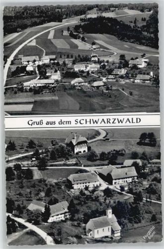 79862 W7821 Höchenschwand - Fliegeraufnahme Pension Haus Wagner