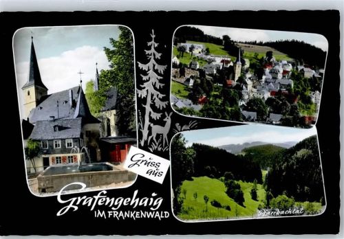 Grafengehaig Kirche Brunnen Pfarrbachtal