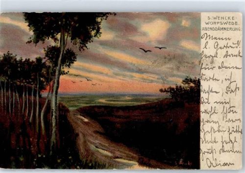 Worpswede 1904 Abenddämmerung