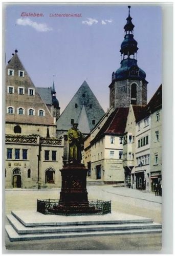 Lutherstadt Eisleben Lutherdenkmal Geschäft