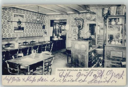 Neckargemünd 1907 Gasthaus Zur Stadt Athen