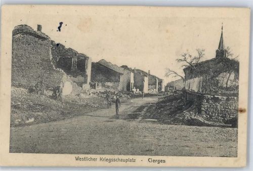 Cierges Kriegsschauplatz