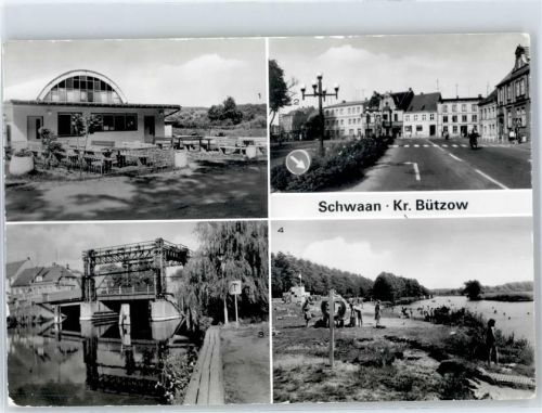 Schwaan Zeltplatzkino Marktplatz Warnowbrücke Badestrand am Zeltplatz