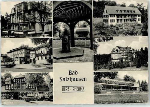 Bad Salzhausen Cafe Bienko Saline Trinkbrunnen Kurhaus