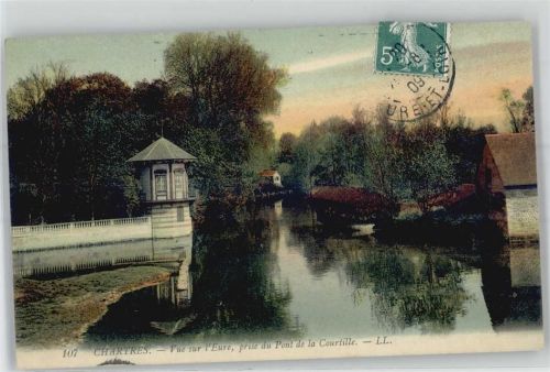 Chartres 1909 Pont de la Courtille