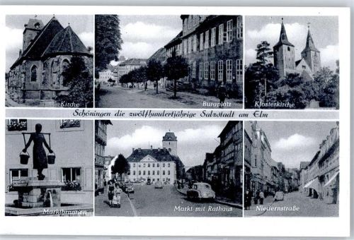 Schöningen Kirche Burgplatz Rathaus