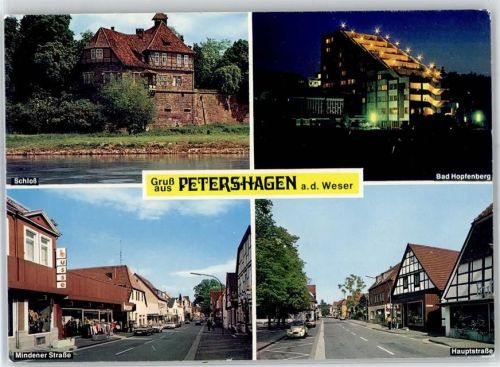 32469 W4953 Petershagen , Weser - Sanatorium Schloß Hauptstraße Mindener Straße