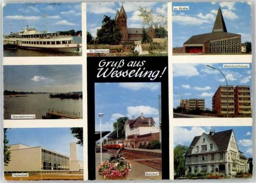 Wesseling Ev. Kirche Bahnhof Schwimmbad