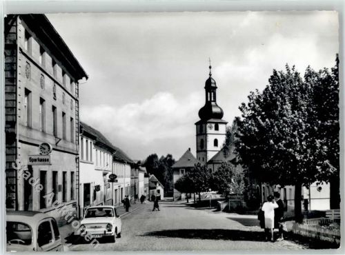 Marktschorgast Marktplatz Sparkasse im Fichtelgebirge