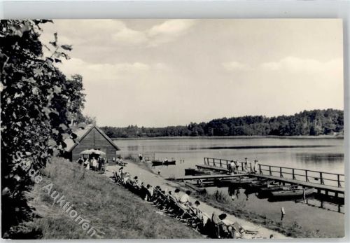 Templin FDGB-Erholungsheim Aufbau Strand Boot