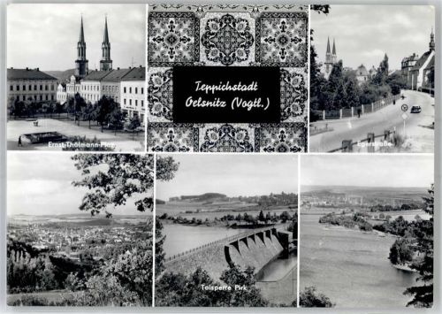 Oelsnitz Ernst Thälmann Platz Talsperre Pirk Egerstraße Teppichstadt