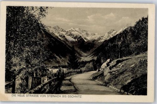Gschnitz Neue Strasse von Steinach bis Gschnitz