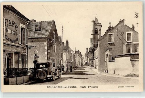 Coulanges-sur-Yonne Route d Auxerre Cafe Leger