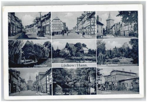 Lüchow Bergstrasse Markt Kalandstrasse Jeetzel Kirchstrasse Bahnhof