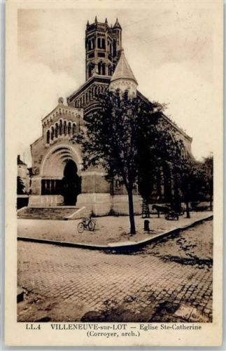 Villeneuve-sur-Lot 1947 Kirche St.Catherine